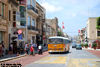 Locally built 1969 vintage AEC Mercury FBY730 heads away from the photographer's camera through Mosta town.