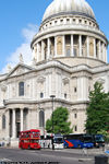 RM324 passes another great London icon, Sir Christopher Wren's St. Pauls Cathedral, in August 2010